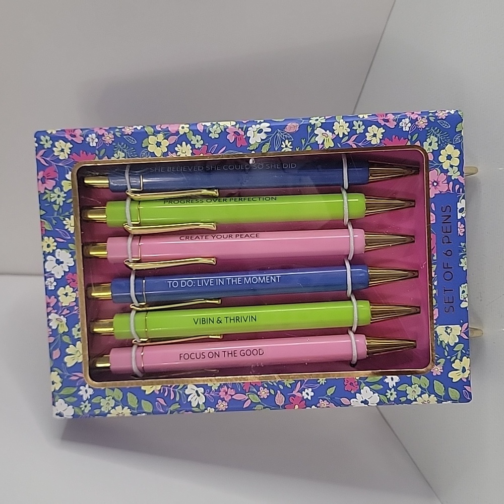 James Burke Collection Pens, Pack of 6, New-in-Pack